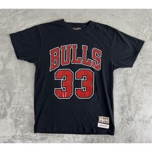 Chicago Bulls Shirt Mens Medium NBA Basketball Scottie Pippen 33 Mitchell Ness